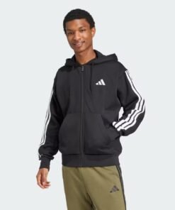 ADIDAS ESSENTIALS 3-STRIPES FLEECE HOODIE